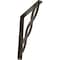 Ekena Millwork Loera Wrought Iron Bracket, (Single center brace), Antiqued Pale Gold 1 1/2"W x 10"D x 12"H BKTM01X10X12SLOAPG - alternate 1